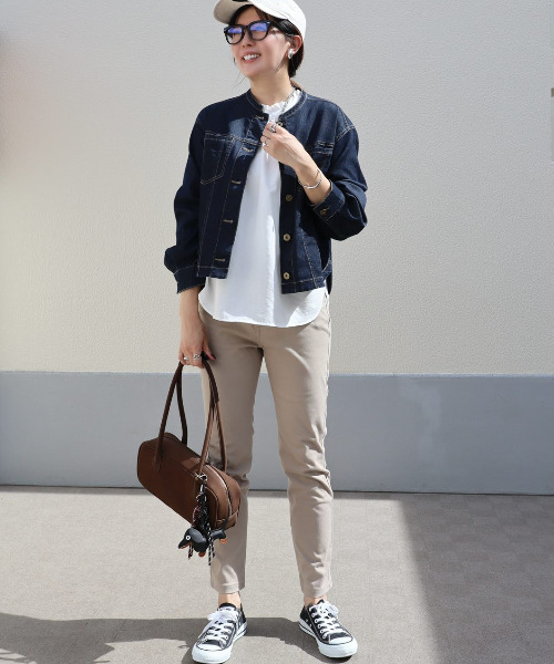 ikka(イッカ)の「【芸能人着用】メッシュデニムブルゾン【親子コーデ】(ブルゾン・レディース・ブルー/ネイビー・M/L/S)」の17枚目の写真