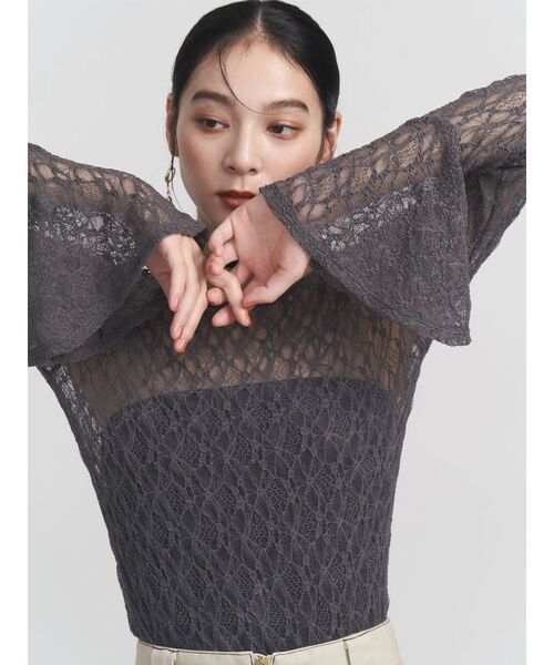 LagunaMoon - LAGUNAMOON ✴︎ ラグナムーン   レース トップス 2WAYストレッチレーストップス（Tシャツ/カットソー