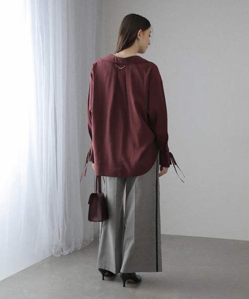 La TOTALITE(ラトータリテ)の「【洗える】スキッパーオータムシャツ(シャツ/ブラウス・レディース・スカイブルー/レッド/ベージュ・FREE)」の17枚目の写真