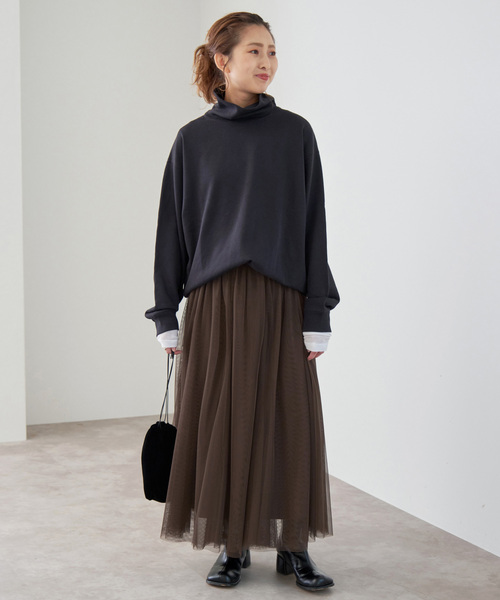 Spick&Span チュールスカート　ブラウン36 Spick & Span（スピックアンドスパン）の「《追加》チュールスカート