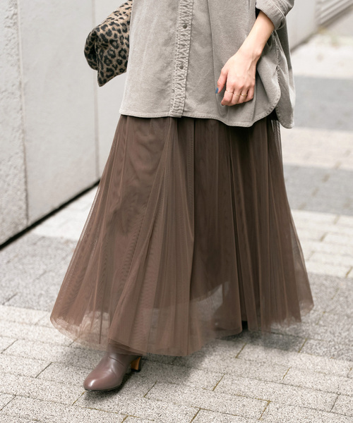 Spick & Span（スピックアンドスパン）の「《追加》チュールスカート