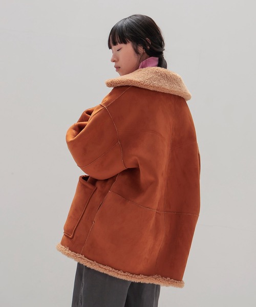 venit(ヴェニット)の「VENIT / REVERSIBLE BOA JK(リバーシブルボアジャケット VEJ-5544-B)(その他アウター・レディース・ブラウン・38)」の12枚目の写真