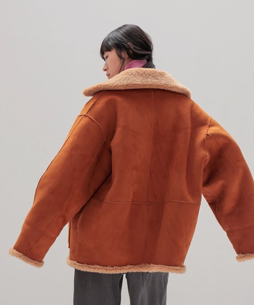 venit(ヴェニット)の「VENIT / REVERSIBLE BOA JK(リバーシブルボアジャケット VEJ-5544-B)(その他アウター・レディース・ブラウン・38)」の2枚目の写真