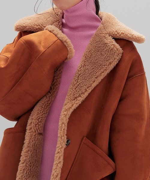 venit(ヴェニット)の「VENIT / REVERSIBLE BOA JK(リバーシブルボアジャケット VEJ-5544-B)(その他アウター・レディース・ブラウン・38)」の13枚目の写真