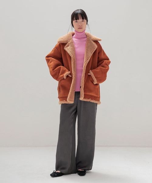 venit(ヴェニット)の「VENIT / REVERSIBLE BOA JK(リバーシブルボアジャケット VEJ-5544-B)(その他アウター・レディース・ブラウン・38)」の5枚目の写真