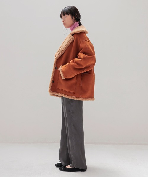 venit(ヴェニット)の「VENIT / REVERSIBLE BOA JK(リバーシブルボアジャケット VEJ-5544-B)(その他アウター・レディース・ブラウン・38)」の8枚目の写真