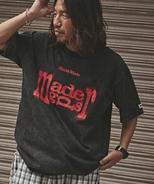 PEOPLESTYLE レトロ プリント Tシャツ ヴィンテージ カジュアル CLEL】Vintage Design Short Sleeve Pigment Print T-Shirt