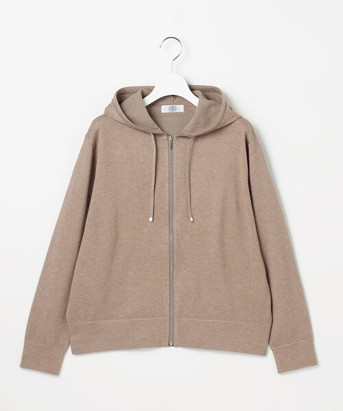 J.PRESS Ladies（J.プレス レディス）の「Vis/Peスパーク ニット パーカー（パーカー・レディース・ダークブラウン系/ライトグレー系/ブラウン系・SMALL）」の13枚目の写真