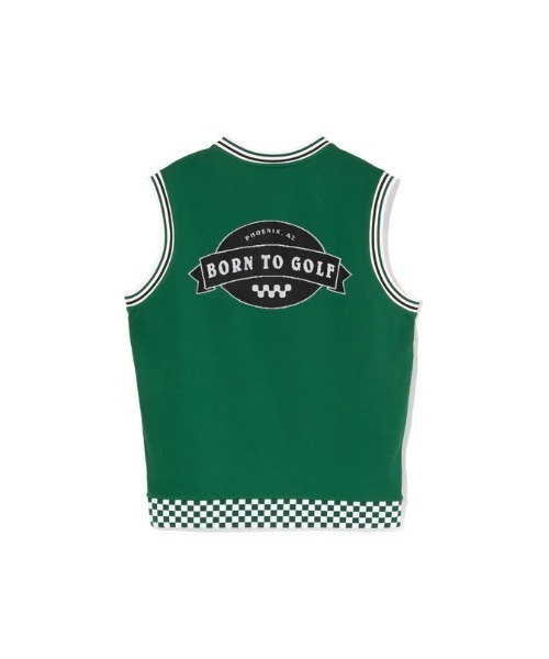 セール】Born to Golf チェッカーリブニットベスト（ベスト