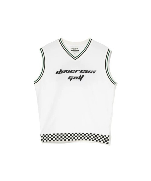 セール】Born to Golf チェッカーリブニットベスト（ベスト