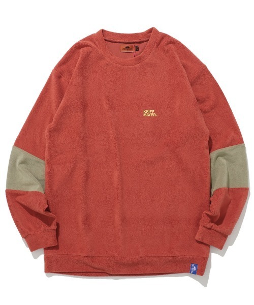 KRIFF MAYER Kid's Collection（クリフメイヤーキッズコレクション）の「超のび袖切替クルー（スウェット・キッズ・ネイビー/レンガ/カーキ/ブルー・120/130/140/150/160/170）」の11枚目の写真