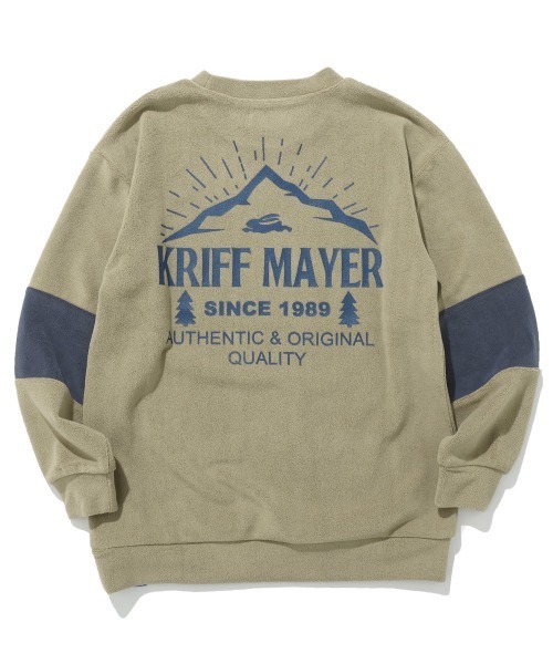 KRIFF MAYER Kid's Collection（クリフメイヤーキッズコレクション）の「超のび袖切替クルー（スウェット・キッズ・ネイビー/レンガ/カーキ/ブルー・120/130/140/150/160/170）」の14枚目の写真