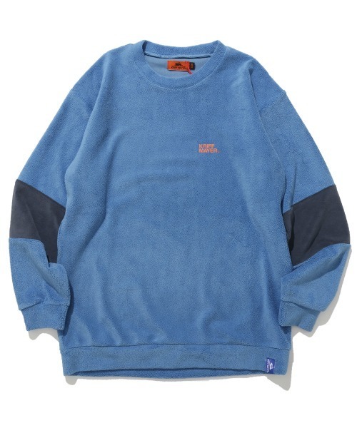KRIFF MAYER Kid's Collection（クリフメイヤーキッズコレクション）の「超のび袖切替クルー（スウェット・キッズ・ネイビー/レンガ/カーキ/ブルー・120/130/140/150/160/170）」の15枚目の写真