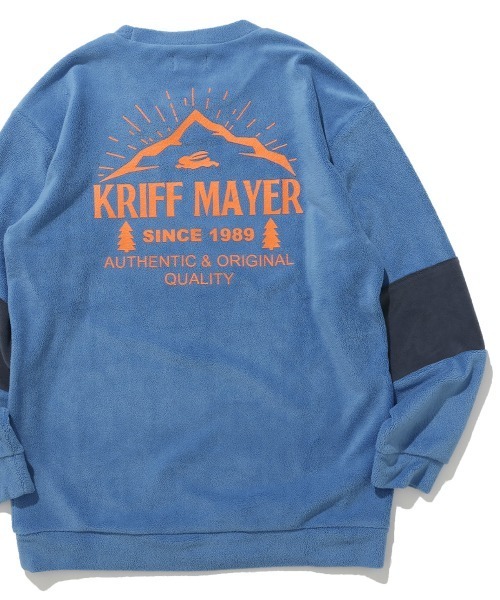 KRIFF MAYER Kid's Collection（クリフメイヤーキッズコレクション）の「超のび袖切替クルー（スウェット・キッズ・ネイビー/レンガ/カーキ/ブルー・120/130/140/150/160/170）」の17枚目の写真