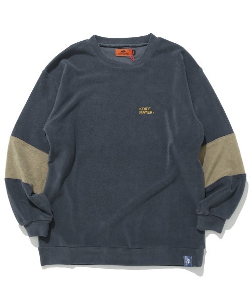 KRIFF MAYER Kid's Collection（クリフメイヤーキッズコレクション）の「超のび袖切替クルー（スウェット・キッズ・ネイビー/レンガ/カーキ/ブルー・120/130/140/150/160/170）」の18枚目の写真