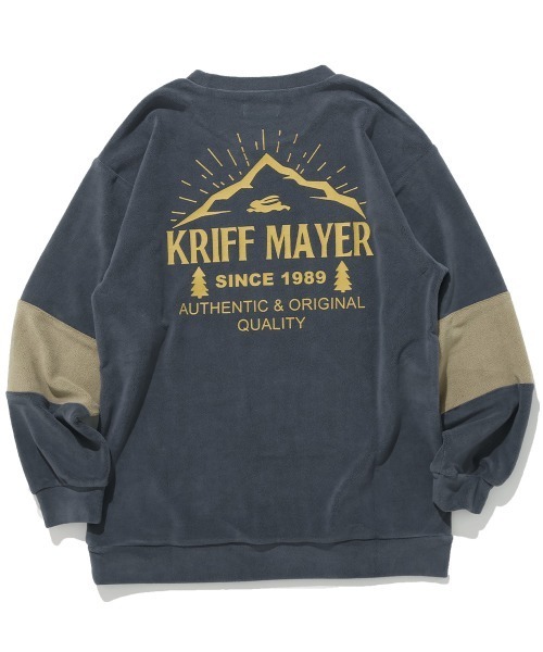 KRIFF MAYER Kid's Collection（クリフメイヤーキッズコレクション）の「超のび袖切替クルー（スウェット・キッズ・ネイビー/レンガ/カーキ/ブルー・120/130/140/150/160/170）」の19枚目の写真