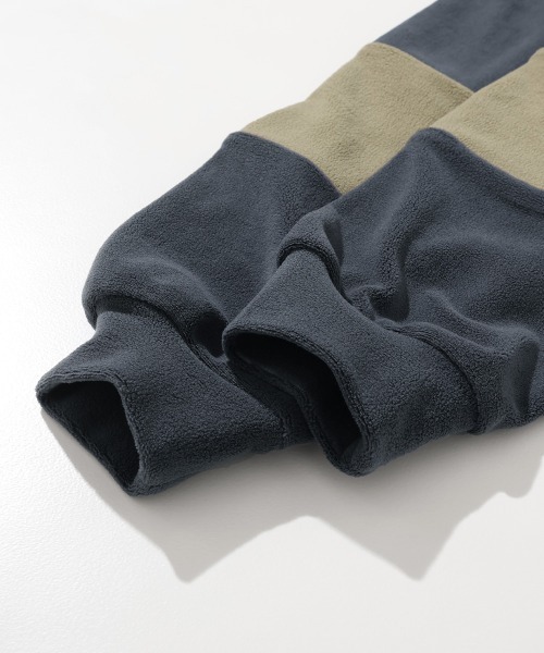 KRIFF MAYER Kid's Collection（クリフメイヤーキッズコレクション）の「超のび袖切替クルー（スウェット・キッズ・ネイビー/レンガ/カーキ/ブルー・120/130/140/150/160/170）」の21枚目の写真