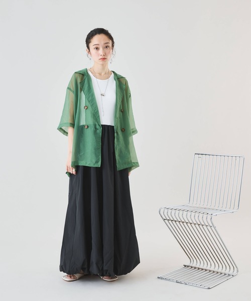 Muscat(マスカット)の「バルーンシルエット タンクワンピース(ワンピース・レディース・ブラック/オフホワイト・F)」の18枚目の写真