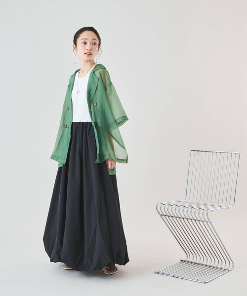 Muscat(マスカット)の「バルーンシルエット タンクワンピース(ワンピース・レディース・ブラック/オフホワイト・F)」の20枚目の写真