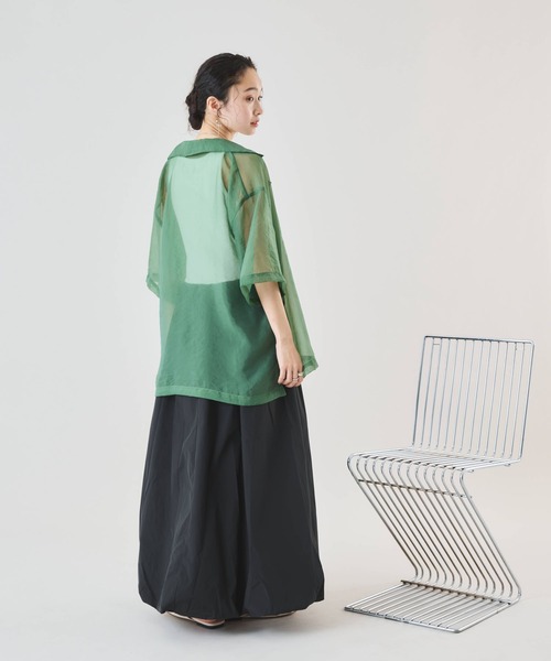 Muscat(マスカット)の「バルーンシルエット タンクワンピース(ワンピース・レディース・ブラック/オフホワイト・F)」の19枚目の写真