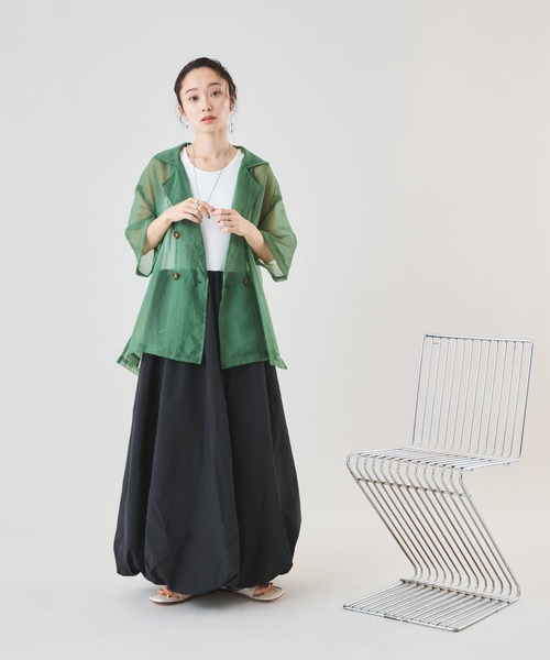Muscat(マスカット)の「バルーンシルエット タンクワンピース(ワンピース・レディース・ブラック/オフホワイト・F)」の17枚目の写真
