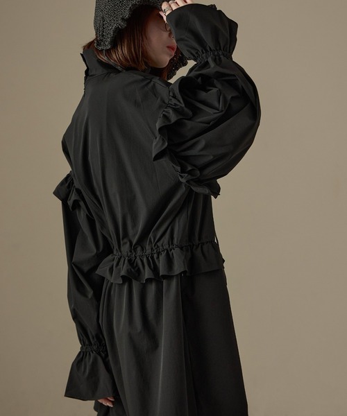 Fashion Letter（ファッションレター）の「水陸両用 フリルデザイン ラッシュガード ロンパース（ラッシュガード・レディース・ブラック・M）」の11枚目の写真