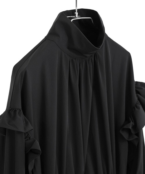 Fashion Letter（ファッションレター）の「水陸両用 フリルデザイン ラッシュガード ロンパース（ラッシュガード・レディース・ブラック・M）」の16枚目の写真