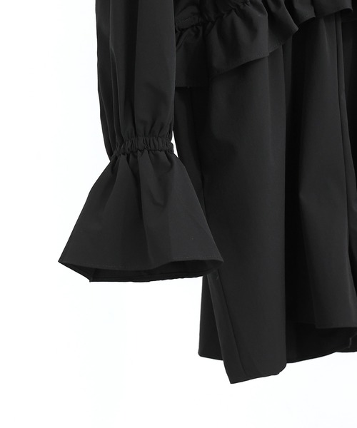 Fashion Letter（ファッションレター）の「水陸両用 フリルデザイン ラッシュガード ロンパース（ラッシュガード・レディース・ブラック・M）」の19枚目の写真