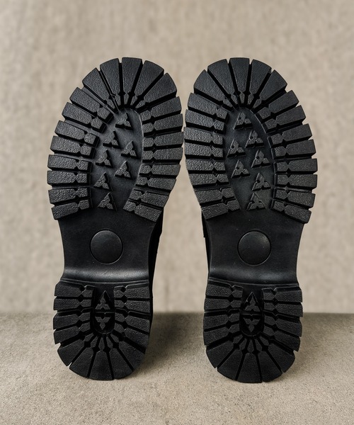 CALIFORNIA OUTFITTERS（カリフォルニア アウトフィッターズ）の「6C38 厚底 ボリュームビットローファー ラグソール（ローファー・メンズ・ブラック×ホワイト/ブラック・42/44/40）」の14枚目の写真