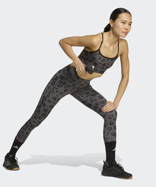 adidas（アディダス）の「パワーリアクト エッセンシャルズ ライトサポート ブラ プリント W TRN AER AOP / アディダス adidas（スポーツブラ・レディース・ホワイト/グレー・SMALL/MEDIUM/LARGE/M-CD/M-AB/L-CD/S-CD/L-AB/S-AB）」の5枚目の写真