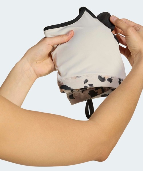 adidas（アディダス）の「パワーリアクト エッセンシャルズ ライトサポート ブラ プリント W TRN AER AOP / アディダス adidas（スポーツブラ・レディース・ホワイト/グレー・SMALL/MEDIUM/LARGE/M-CD/M-AB/L-CD/S-CD/L-AB/S-AB）」の9枚目の写真