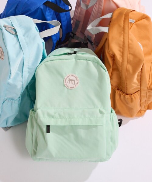 CIAOPANIC TYPY（チャオパニックティピー）の「【KIDS】【minepack】《ジュニアサイズあり》２１ℓバックパックM（バックパック/リュック・キッズ・ベージュ/ベビーピンク/サックスブルー/ブラック/ブルー/ミント/オレンジ/パープル・ONE SIZE）」の4枚目の写真