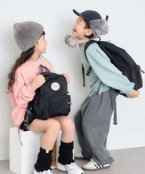 CIAOPANIC TYPY（チャオパニックティピー）の「【KIDS】【minepack】《ジュニアサイズあり》２１ℓバックパックM（バックパック/リュック・キッズ・ベージュ/ベビーピンク/サックスブルー/ブラック/ブルー/ミント/オレンジ/パープル・ONE SIZE）」の19枚目の写真