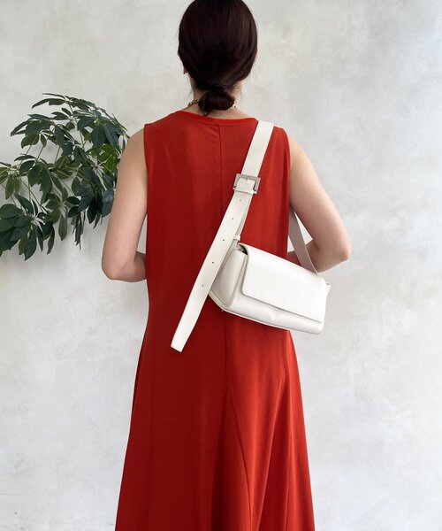 DouDou（ドゥドゥ）の「チュール切替マーメイドフレアワンピース（ワンピース・レディース・ブラウン/ブラック/オレンジ・FREE/TM）」の20枚目の写真