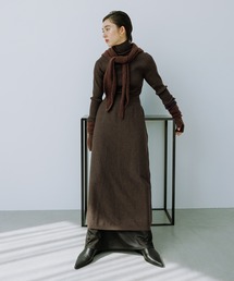 ADAM ET ROPE'（アダムエロペ）の「【WEB限定】MIXパターンニットワンピース（ワンピース）」