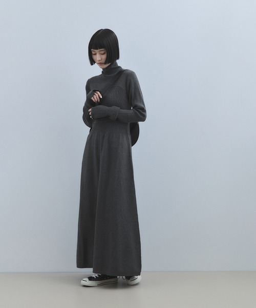 WEB限定】MIXパターンニットワンピース（ワンピース）｜ADAM ET