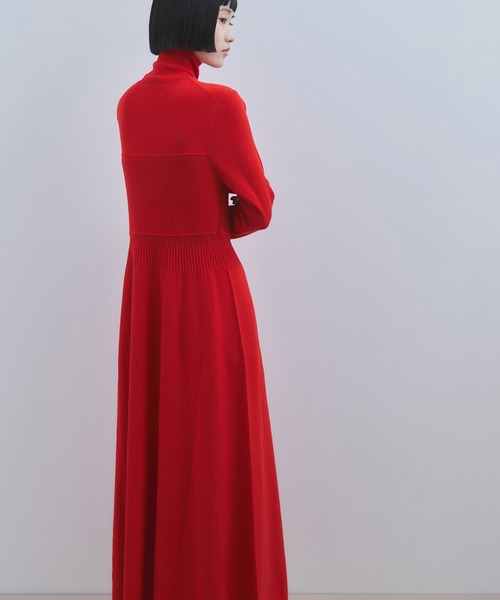 WEB限定】MIXパターンニットワンピース（ワンピース）｜ADAM ET