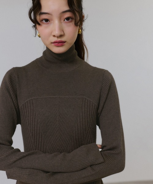 WEB限定】MIXパターンニットワンピース（ワンピース）｜ADAM ET ROPE