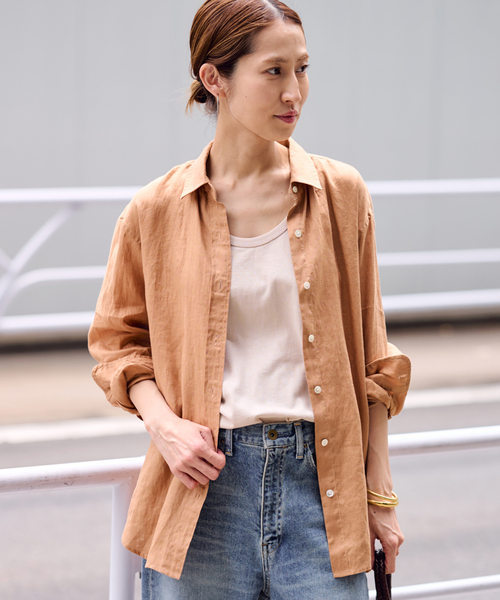 セール】≪追加≫フレンチリネンレギュラーシャツ 4（シャツ