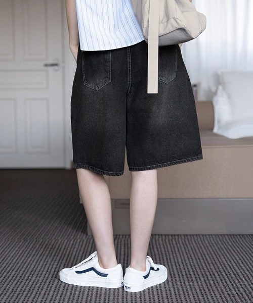 3.3 Field Trip （3.3フィールドトリップ）の「3.3Field Trip／サイドボタンデニム（デニムパンツ・レディース・ブラック・SMALL）」の3枚目の写真