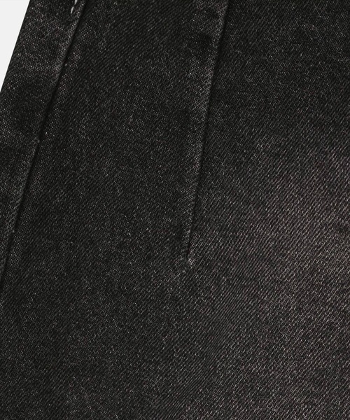 3.3 Field Trip （3.3フィールドトリップ）の「3.3Field Trip／サイドボタンデニム（デニムパンツ・レディース・ブラック・SMALL）」の16枚目の写真