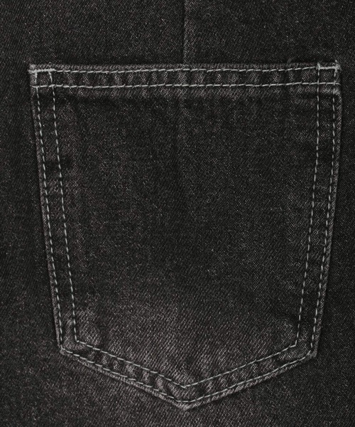 3.3 Field Trip （3.3フィールドトリップ）の「3.3Field Trip／サイドボタンデニム（デニムパンツ・レディース・ブラック・SMALL）」の15枚目の写真
