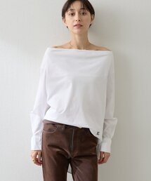 Whim Gazette | ブロードオフショルダーブラウス(シャツ/ブラウス)