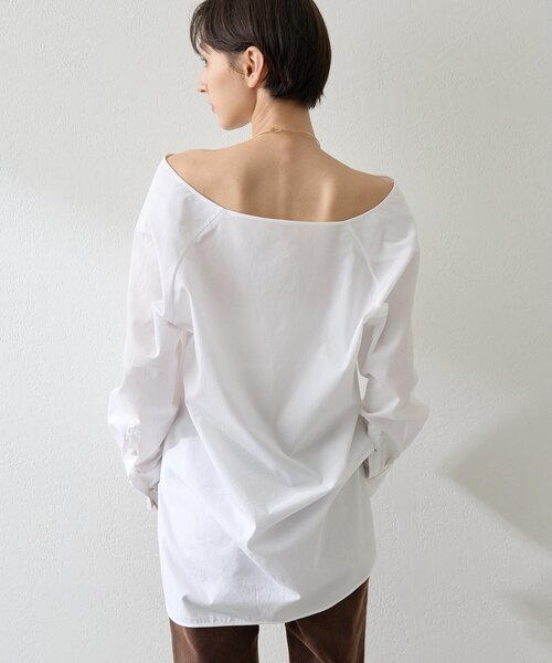 今季未使用2025★定価2.5万★ウィムガゼット ブロードオフショルダーブラウス Whim Gazette ブロードオフショルダーブラウス 今季未使用2025