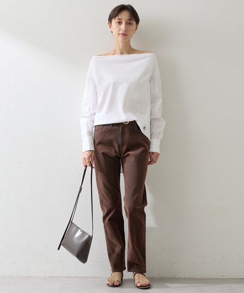 Whim Gazette（ウィムガゼット）の「ブロードオフショルダーブラウス（シャツ/ブラウス・レディース・オフホワイト/サックスブルー/ブラック・FREE）」の15枚目の写真