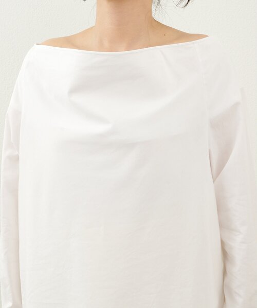 Whim Gazette（ウィムガゼット）の「ブロードオフショルダーブラウス（シャツ/ブラウス・レディース・オフホワイト/サックスブルー/ブラック・FREE）」の9枚目の写真