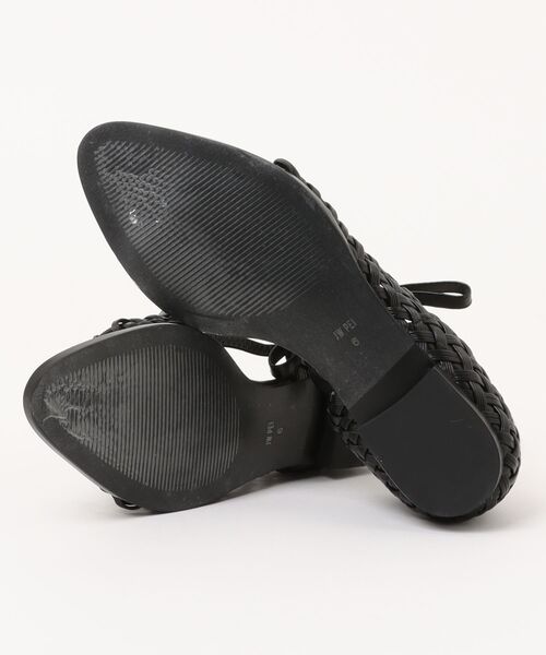 MERCURYDUO(マーキュリーデュオ)の「JOCELYN WEAVE STRAP FLIP-FLOPS -(パンプス・レディース・ホワイト/ブラック・36)」の4枚目の写真