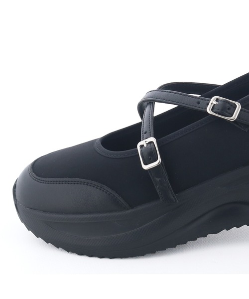 あしながおじさん（アシナガオジサン）の「厚底バレエシューズ　4810001（スニーカー・レディース・ガンメタ/ダークグレー/ブラック/シルバー・23.5cm/22.5cm/24.5cm/23cm/24cm）」の15枚目の写真