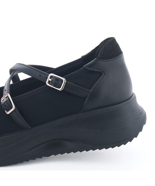 あしながおじさん（アシナガオジサン）の「厚底バレエシューズ　4810001（スニーカー・レディース・ガンメタ/ダークグレー/ブラック/シルバー・23.5cm/22.5cm/24.5cm/23cm/24cm）」の16枚目の写真