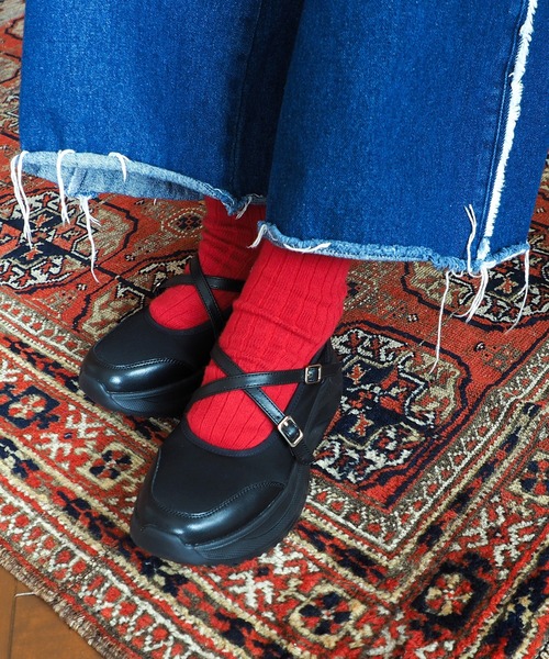 あしながおじさん（アシナガオジサン）の「厚底バレエシューズ　4810001（スニーカー・レディース・ガンメタ/ダークグレー/ブラック/シルバー・23.5cm/22.5cm/24.5cm/23cm/24cm）」の17枚目の写真